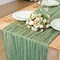 2 Pack Sage Green Cheesecloth Table Runner - 35x120 Inch (10ft) Boho Wedding Table Runner(Sage Green)35"W